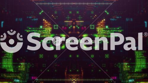 Futuristic Hi Tech Fly HUD Background